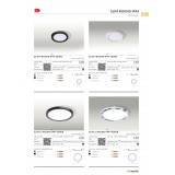 AZZARDO 2835 | Slim-AZ Azzardo zabudovateľné LED panel kruhový Ø85mm 1x LED 500lm 4000K IP44 čierna, biela