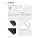 AZZARDO 4713 | AZ-Track-Magnetic Azzardo prvok systému - sprievodná koľajnica 1m x 27mm - doplnok magnet čierna