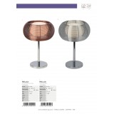 BRILLIANT 61149/15 | Relax-BRI Brilliant stolové svietidlo 39cm prepínač na vedení 1x G9 chróm, biela