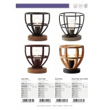 BRILLIANT 92610/55 | Matrix-BRI Brilliant stolové svietidlo 19,5cm prepínač 1x E27 hrdzavo hnedé, drevo