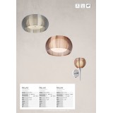 BRILLIANT 61111/53 | Relax-BRI Brilliant stenové svietidlo prepínač 1x G9 chróm, bronzová, biela