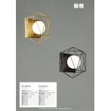 BRILLIANT 96847/12 | Synergy Brilliant stenové svietidlo 1x G9 mosadz, biela