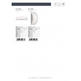 BRILLIANT 90266/82 | Elysee Brilliant stenové svietidlo prepínač 1x E14 IP21 oceľové, biela