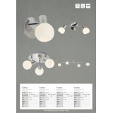 BRILLIANT 15610/13 | Tiara Brilliant spot svietidlo otočné prvky 1x E14 saténový nike, chróm, biela