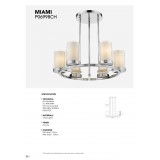 COSMOLIGHT P06998CH | Miami-COS Cosmolight luster svietidlo kruhový nastaviteľná výška 6x E27 chróm, opál, priesvitné