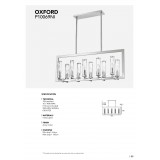 COSMOLIGHT P10069NI | Oxford-COS Cosmolight visiace svietidlo nastaviteľná výška 10x E14 nikel, priesvitné