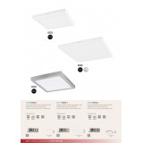 EGLO 97277 | Fueva-1 Eglo stenové, stropné LED panel štvorec regulovateľná intenzita svetla 1x LED 2900lm 4000K biela