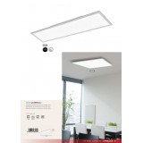 EGLO 98038 | Salobrena-2 Eglo stropné LED panel štvorec regulovateľná intenzita svetla 1x LED 4200lm 4000K sivé, biela