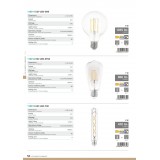 EGLO 110012 | E27 7W -> 60W Eglo Edison ST64 LED svetelný zdroj filament 806lm 2700K 320° CRI>80
