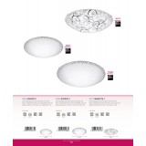 EGLO 95288 | Riconto-1 Eglo stenové, stropné svietidlo kruhový 1x LED 950lm 3000K biela, priesvitná