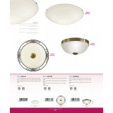 EGLO 90015 | Malva Eglo stenové, stropné svietidlo kruhový 1x E27 béž, opál