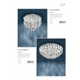 EGLO 93434 | Calaonda Eglo stropné svietidlo kruhový 10x G9 7500lm chróm, priesvitná