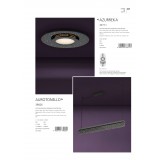 EGLO 39826 | Aurotonello Eglo visiace svietidlo regulovateľná intenzita svetla 1x LED 3400lm + 1x LED 2500lm 3000K čierna, krištáľ, priesvitné