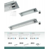 EGLO 97055 | Tolorico Eglo stenové, stropné svietidlo 1x LED 2500lm 4000K IP44 chróm, priesvitné, krištáľ