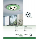 EGLO 97667 | Tabara Eglo stropné svietidlo kruhový 1x E27 zelená, biela, čierna