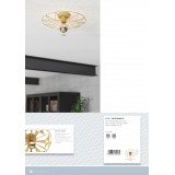 EGLO 43443 | Castanuelo Eglo stenové, stropné svietidlo 1x E27 zlatý