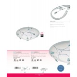 EGLO 95689 | Sorrenta-1 Eglo stenové, stropné svietidlo kruhový 1x LED 1500lm 4000K biela, priesvitná, krištáľ