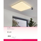 EGLO 98447 | Frania Eglo stropné svietidlo štvorec 1x LED 5700lm 3000K biela