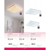 EGLO 97882 | Frania-S Eglo stenové, stropné svietidlo štvorec 1x LED 2000lm 3000K biela, kryštálový efekt