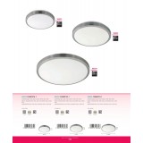 EGLO 96034 | Competa-1 Eglo stenové, stropné svietidlo kruhový 1x LED 2600lm 3000K biela, matný nikel