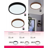 EGLO 98602 | Musurita Eglo stropné svietidlo kruhový 1x LED 3900lm 3000K drevo, biela
