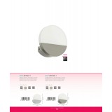 EGLO 96039 | Metrass-1 Eglo rameno stenové svietidlo kruhový 1x LED 480lm 3000K biela, saténový