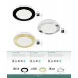 EGLO 33682 | Carpi-LED Eglo stenové, stropné svietidlo kruhový 1x LED 950lm 3000K IP44 čierna, biela