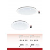 EGLO 97594 | Fiobbo Eglo zabudovateľné LED panel kruhový Ø300mm 1x LED 2500lm 3000K biela, kryštálový efekt