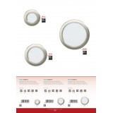 EGLO 99154 | Fueva-5 Eglo zabudovateľné LED panel kruhový Ø166mm 1x LED 1350lm 4000K saténový nike, biela