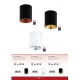 EGLO 94502 | Polasso Eglo stropné svietidlo hriadeľ 1x LED 340lm 3000K čierna, zlatý