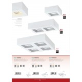 EGLO 96791 | Ferreros Eglo stenové, stropné svietidlo tehla 1x LED 840lm 3000K biela