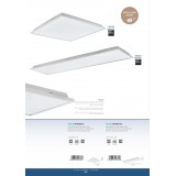 EGLO 99729 | Urtebieta Eglo stropné LED panel - UGR obdĺžnik 1x LED 4700lm 4000K biela, opál