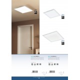 EGLO 98129 | Salobrena-1 Eglo stropné LED panel štvorec 1x LED 2700lm 4000K biela