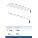 EGLO 98904 | Turcona Eglo stropné LED panel - edgelight obdĺžnik 1x LED 4200lm 4000K biela, saténový