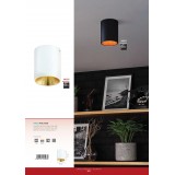 EGLO 94503 | Polasso Eglo stropné svietidlo hriadeľ 1x LED 340lm 3000K biela, zlatý