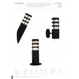 ELSTEAD HORNBAEK-PED | Hornbaek Elstead stojaté svietidlo 30,7cm 1x E27 IP44 matná čierna, priesvitné