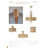 ELSTEAD HK-CARABEL2 | Carabel Elstead stenové svietidlo 2x E14 starožitné šampanské, farba slonoviny
