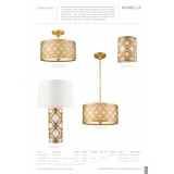 ELSTEAD GN-ARABELLA-P-M | Arabella-EL Elstead stropné, visiace svietidlo ručne maľované 2x E27 starožitná zlata, krémové