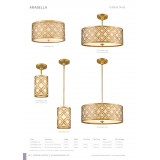 ELSTEAD GN-ARABELLA-MP | Arabella-EL Elstead stropné, visiace svietidlo ručne maľované 1x E27 starožitná zlata, krémové