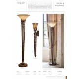 ELSTEAD FE-TRIOMPHE | Triomphe Elstead rameno stenové svietidlo 1x E14 mosadzovo hnedý, starožitná zlata, jantárové