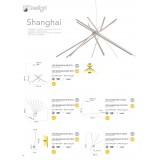 FANEUROPE LED-SHANGHAI-S8 BCO | Shanghai-FE Faneurope visiace svietidlo Luce Ambiente Design 1x LED 2860lm 4000K biela, opál
