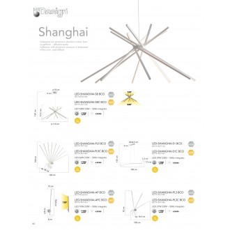 FANEUROPE LED-SHANGHAI-AP BCO | Shanghai-FE Faneurope rameno stenové svietidlo Luce Ambiente Design 1x LED 700lm 4000K biela, opál