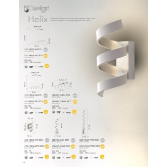 FANEUROPE LED-HELIX-L4C BCO | Helix-FE Faneurope stolové svietidlo Luce Ambiente Design 66cm prepínač 1x LED 960lm 3000K biela, strieborný