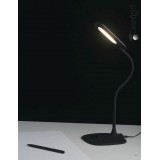 FANEUROPE LEDT-DARWIN-BLACK | Darwin-FE Faneurope stolové svietidlo Luce Ambiente Design 53,5cm dotykový prepínač s reguláciou svetla flexibilné, regulovateľná intenzita svetla 1x LED 450lm 4000K čierna