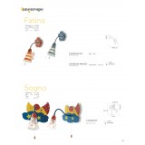 FANEUROPE K-SOGNO/AP | Sogno Faneurope stenové svietidlo Luce Ambiente Design prepínač na ťah flexibilné 1x E14 viacferebné, opál