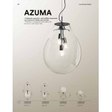 FANEUROPE I-AZUMA-L52 | Azuma Faneurope stolové svietidlo Luce Ambiente Design 90,6cm prepínač na vedení 1x E27 čierna, priesvitné