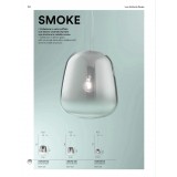FANEUROPE I-SMOKE-S45 | Smoke-FE Faneurope visiace svietidlo Luce Ambiente Design 1x E27 chróm, dym, priesvitné