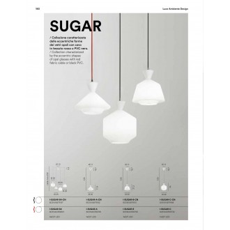 FANEUROPE I-SUGAR-S4-CN | Sugar-FE Faneurope visiace svietidlo Luce Ambiente Design vedenie je možné zkrátiť 4x E27 biela, čierna