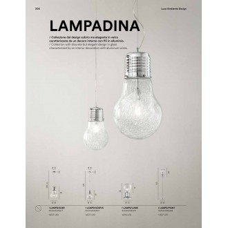 FANEUROPE I-LAMPD/SOSP. | Lampadina Faneurope visiace svietidlo Luce Ambiente Design 1x E27 chróm, priesvitné