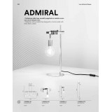 FANEUROPE I-ADMIRAL-L1 | Admiral-FE Faneurope stolové svietidlo Luce Ambiente Design 50cm prepínač vedenie je možné zkrátiť 1x E27 chróm, čierna